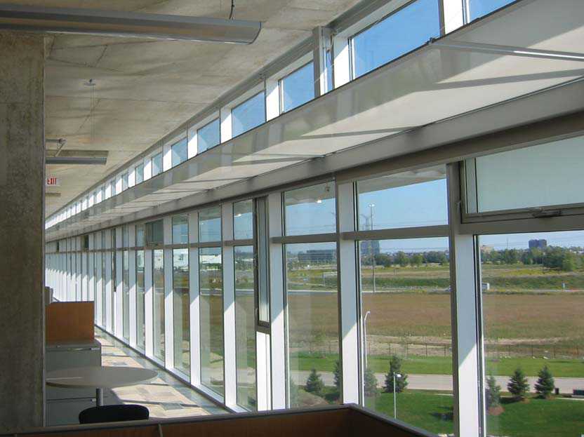 Loblaw Companies Limited - SSF & Co Architects Inc., the same louvers, viewed from the interior.